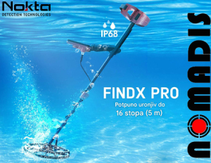 vodootporan detektor metala nokta findx