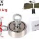 Dvostrani 400 kg magnet Black Magnet F 200×2 kg + uže s karabinerom