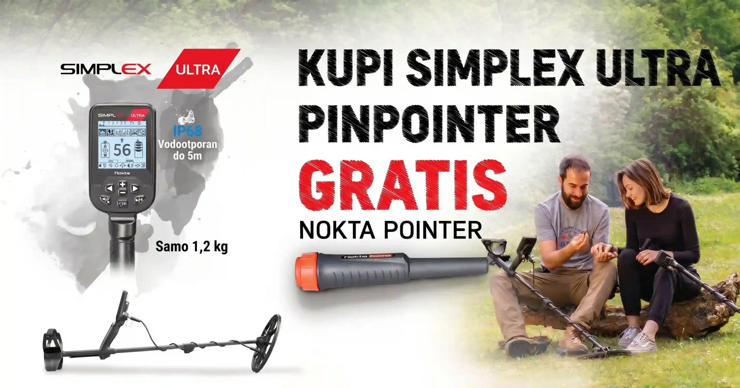 detektor metala simplex