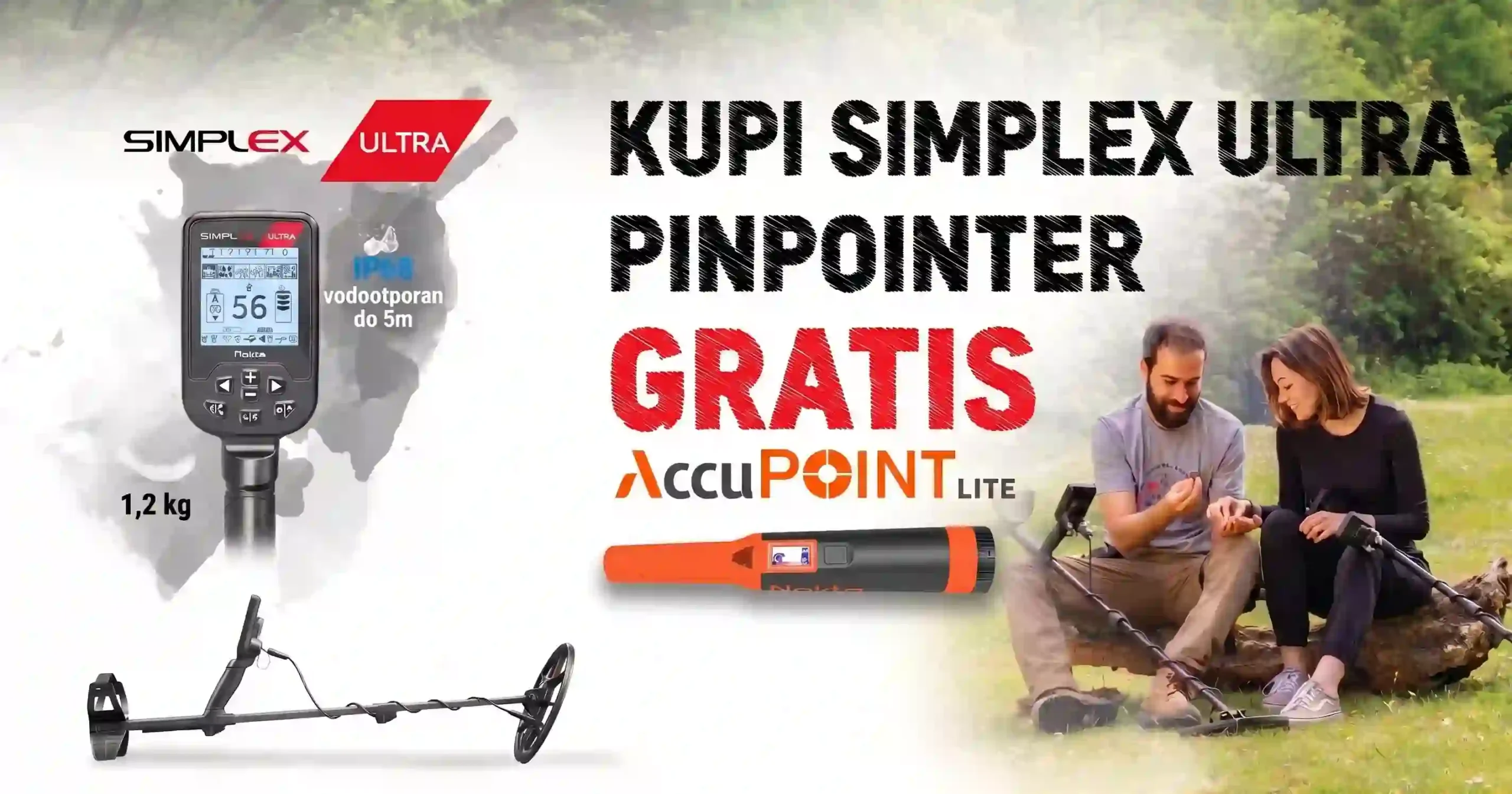detektor metala Simplex Ultra accupoint lite